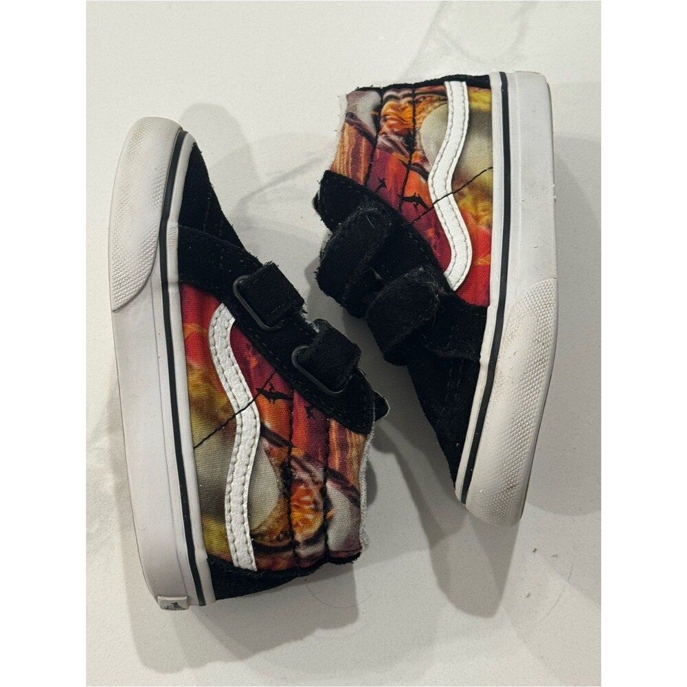 Toddler size 7, Vans Toddler Sk8-Mid Reissue V shoes "Shark Sunset" - Picture 3 of 6